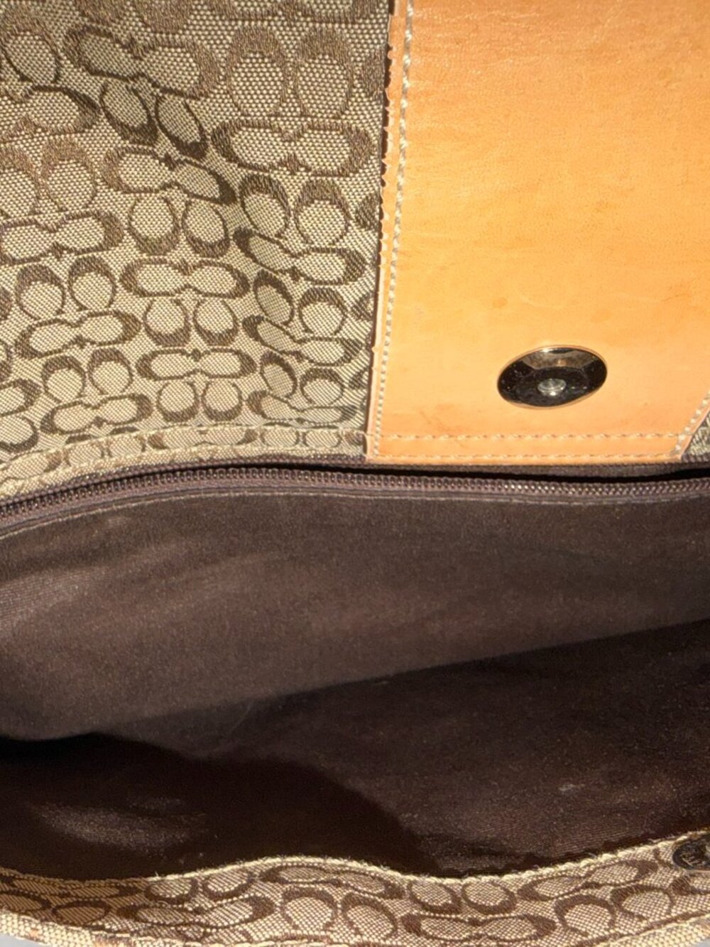Coach Hudson Signature Jacquard Messenger/Baby Bag - Picture 10 of 10